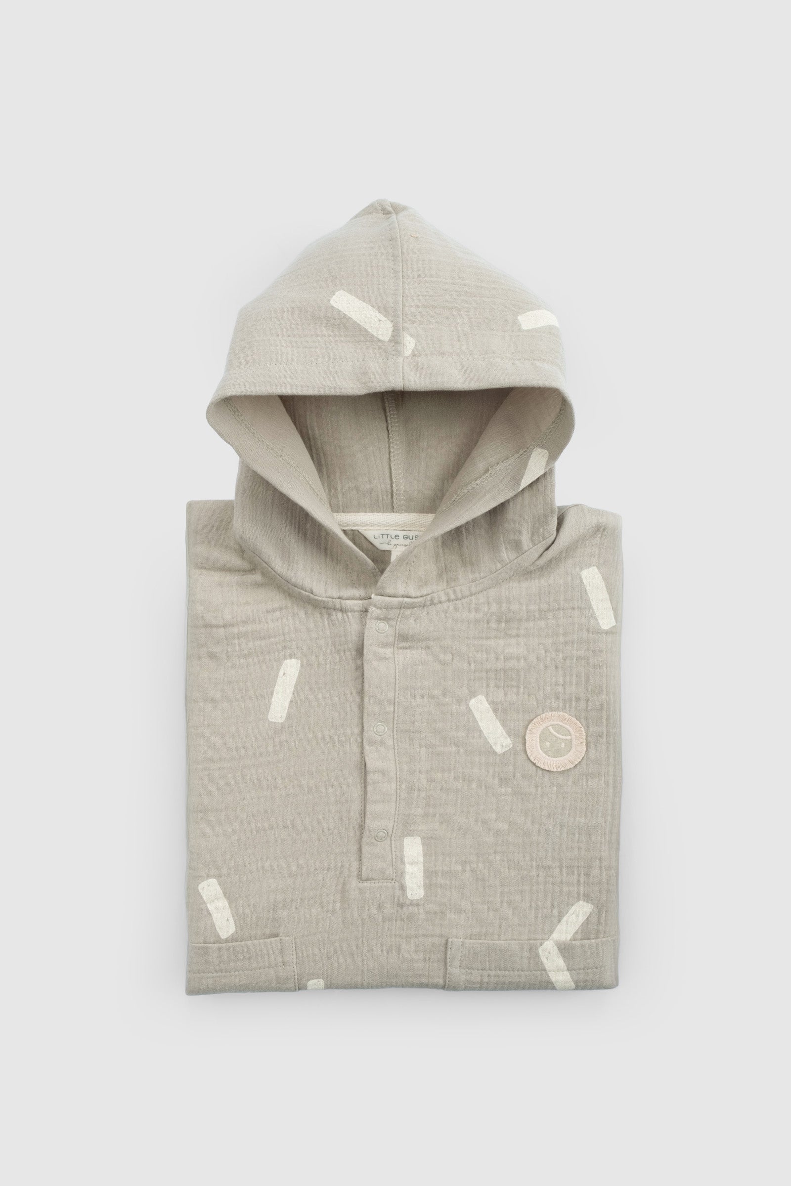 Organik Pamuk Müslin Plaj Panço Havlu Yeşil Panço Little Gusto