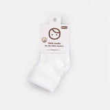Organik Bebek Çorabı Beyaz - Little Gusto - 