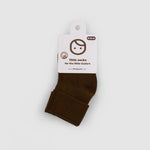 Organik Bebek Çorabı Kahve - Little Gusto - 