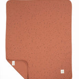 Organik Pamuk 80x100cm Çift Katlı Pembe Bebek Battaniyesi - Little Gusto - Yenidoğan Battaniye