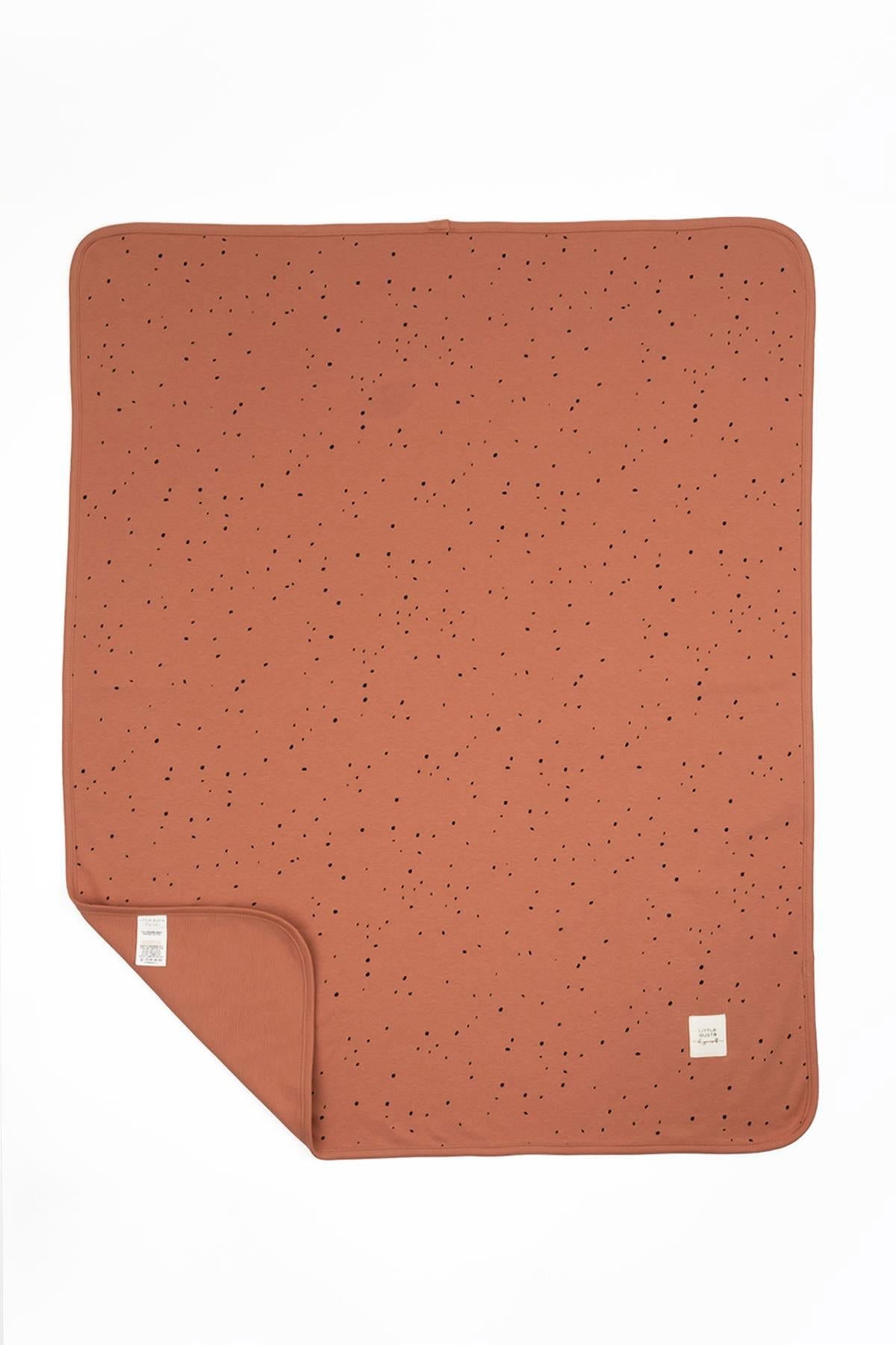 Organik Pamuk 80x100cm Çift Katlı Pembe Bebek Battaniyesi - Little Gusto - Yenidoğan Battaniye