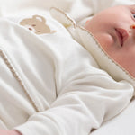 Organik Pamuk Bebe Yakalı Tulum Playtime Ayıcık Nakışlı - Little Gusto - 