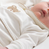 Organik Pamuk Bebe Yakalı Tulum Playtime Ayıcık Nakışlı - Little Gusto - 