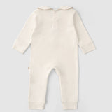 Organik Pamuk Bebe Yakalı Tulum Playtime Ayıcık Nakışlı - Little Gusto - 