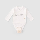 Organik Pamuk Bebek Body Zıbın Uzatma Aparatı - Little Gusto - 