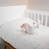 Organik Pamuk 100x150cm Feather Bebek Nevresim Yastık Seti - Little Gusto - 