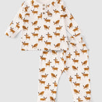 Organik Pamuk Bebek Pijama Takımı Deer - Little Gusto - Bebek Takımları