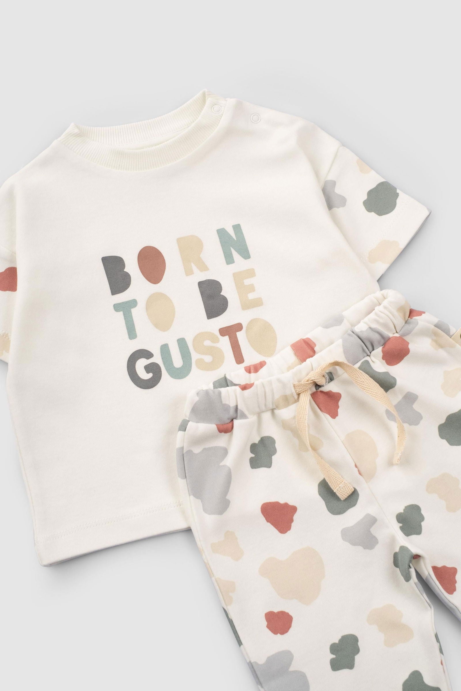 Organik Pamuk Bebek Takımı Born to be Gusto - Little Gusto - 