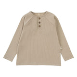 Organik Pamuk Çocuk Kaşkorse Bej Sweatshirt - Little Gusto - 