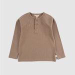 Organik Pamuk Çocuk Kaşkorse Kahve Sweatshirt - Little Gusto - Çocuk Sweat