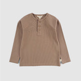 Organik Pamuk Çocuk Kaşkorse Kahve Sweatshirt - Little Gusto - Çocuk Sweat