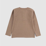 Organik Pamuk Çocuk Kaşkorse Kahve Sweatshirt - Little Gusto - 