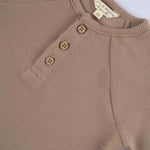 Organik Pamuk Çocuk Kaşkorse Kahve Sweatshirt - Little Gusto - 