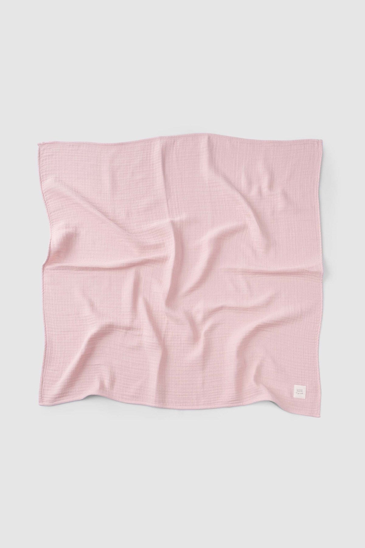 Organik Pamuk Dört Katlı Müslin Bezi Örtü 70x70cm Pembe - Little Gusto - 