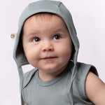 Organik Pamuk İngiliz Şapka Bebek Yeşil - Little Gusto - 