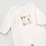Organik Pamuk Kendinden Eldivenli Patikli 2'li Born to be Gusto Tulum Seti - Little Gusto - 