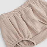 Organik Pamuk Müslin Bebek Bej Bloomer (Külot) - Little Gusto - 
