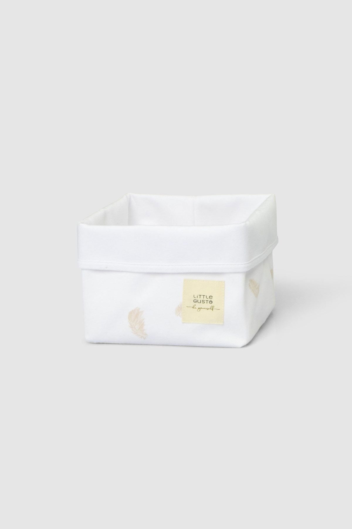Organik Pamuk Organizer Sepet Bebek Feather 15x17 cm - Little Gusto