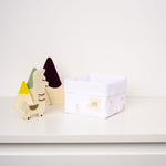 Organik Pamuk Organizer Sepet Bebek Feather 15x17 cm - Little Gusto