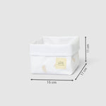 Organik Pamuk Organizer Sepet Bebek Feather 15x17 cm - Little Gusto