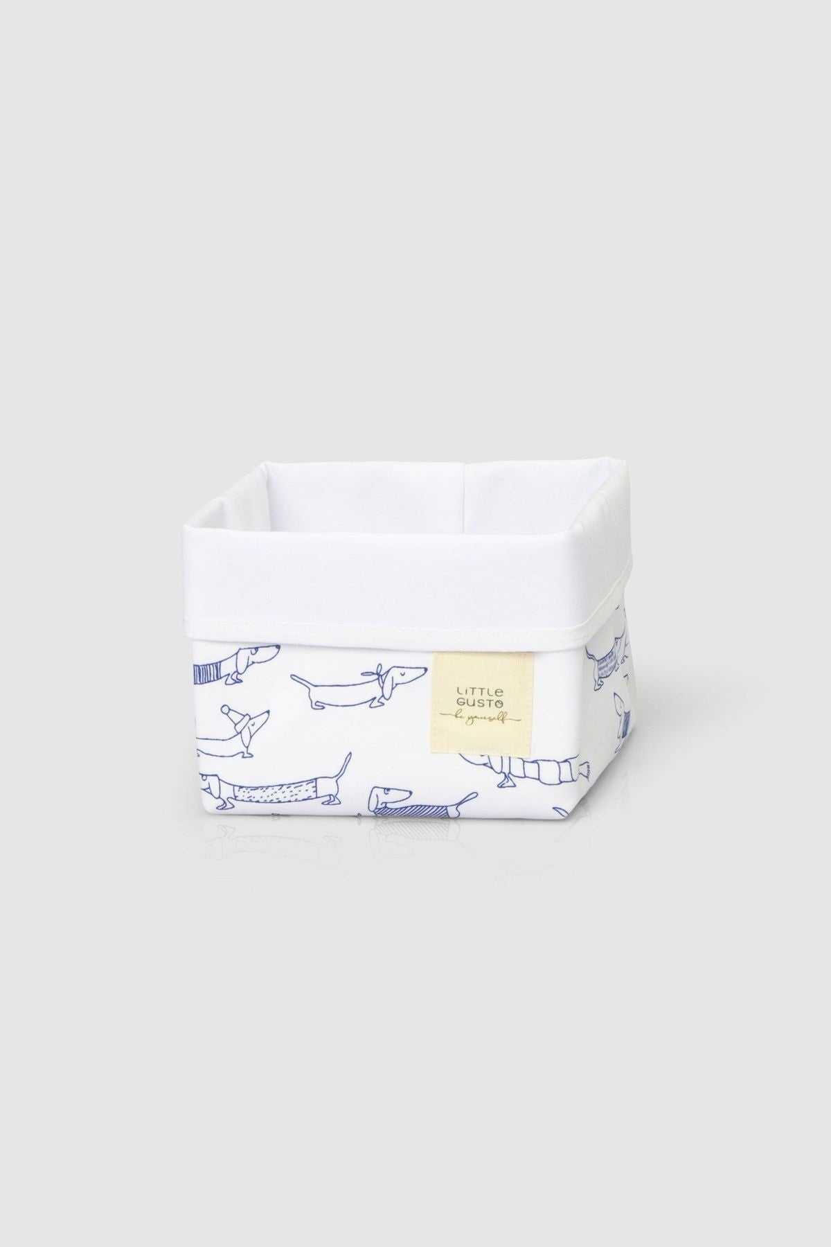Organik Pamuk Organizer Sepet Bebek Paw 15x17 cm. - Little Gusto