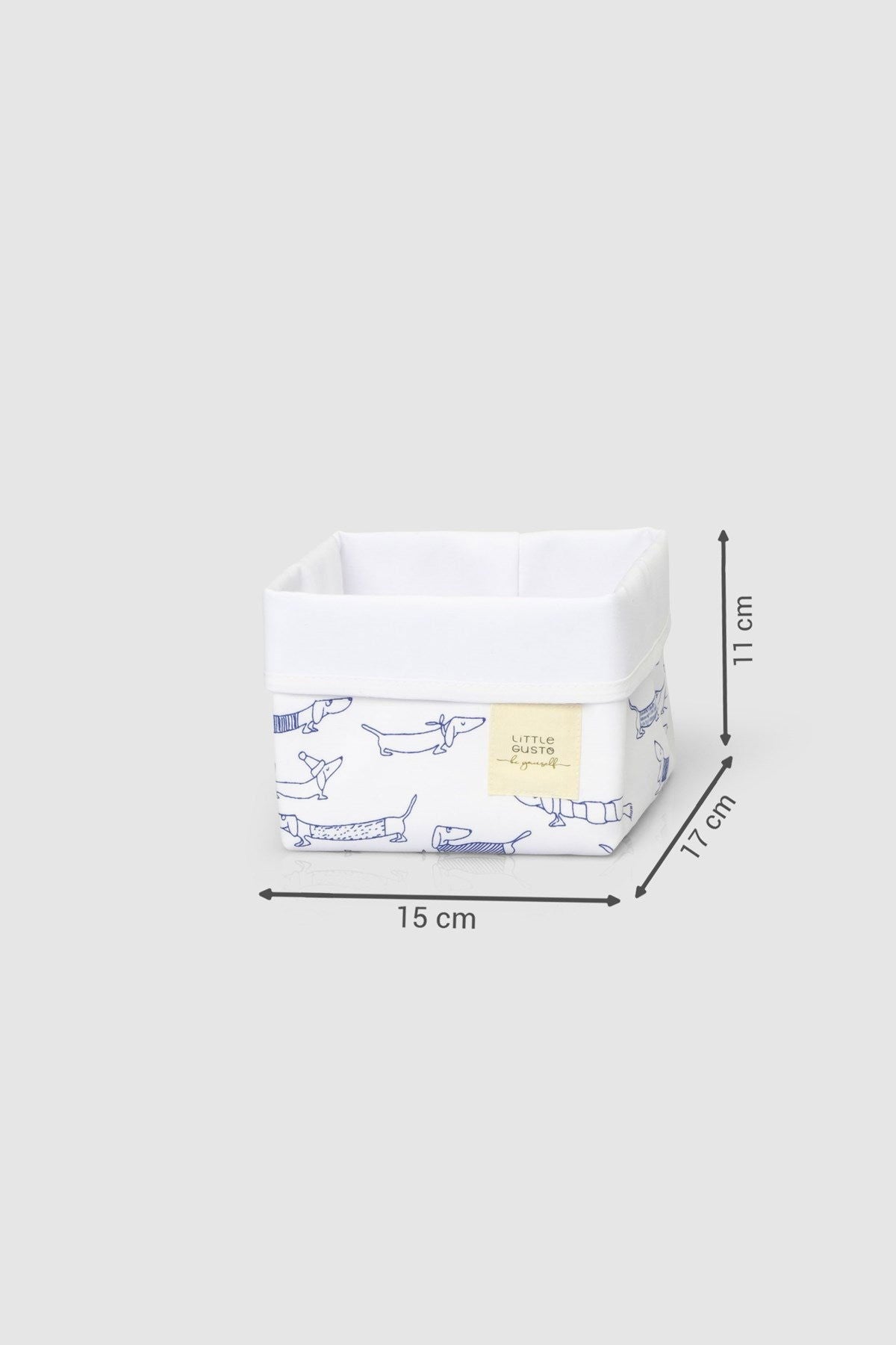 Organik Pamuk Organizer Sepet Bebek Paw 15x17 cm. - Little Gusto