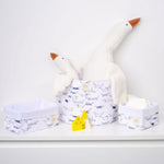 Organik Pamuk Organizer Sepet Bebek Paw 25x16 cm. - Little Gusto