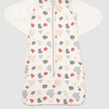 Organik Pamuk Pelerinli Uyku Tulumu Animal Desenli 0-6 Ay - Little Gusto
