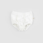 Organik Pamuk Pointel Bebek Ekru Atlet Bloomer Takımı - Little Gusto - 