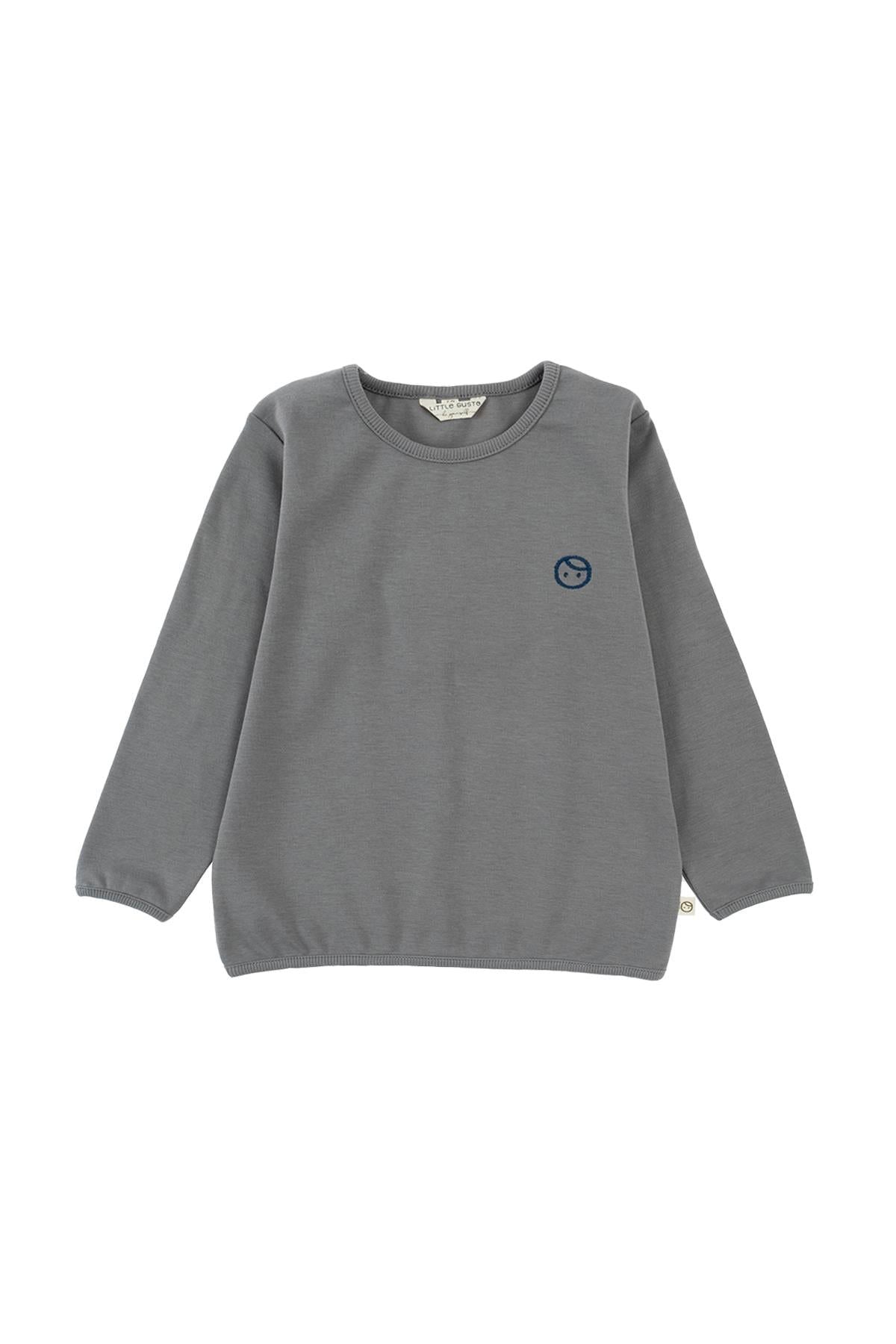 Organik Pamuk Sweatshirt Body Gri - Little Gusto