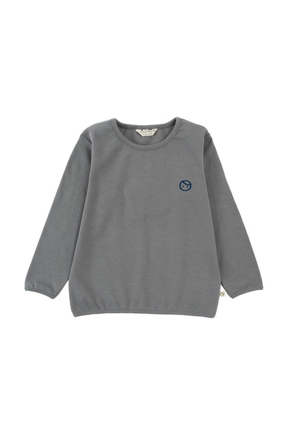 Organik Pamuk Sweatshirt Body Gri - Little Gusto - 