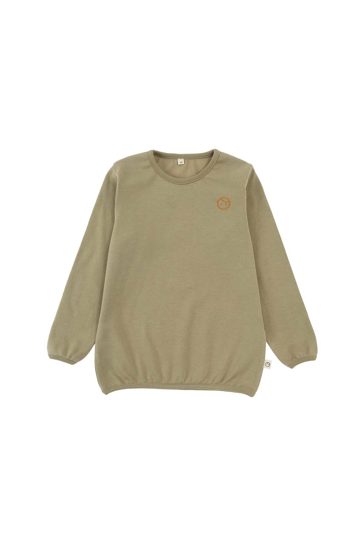 Organik Pamuk Sweatshirt Body Haki - Little Gusto