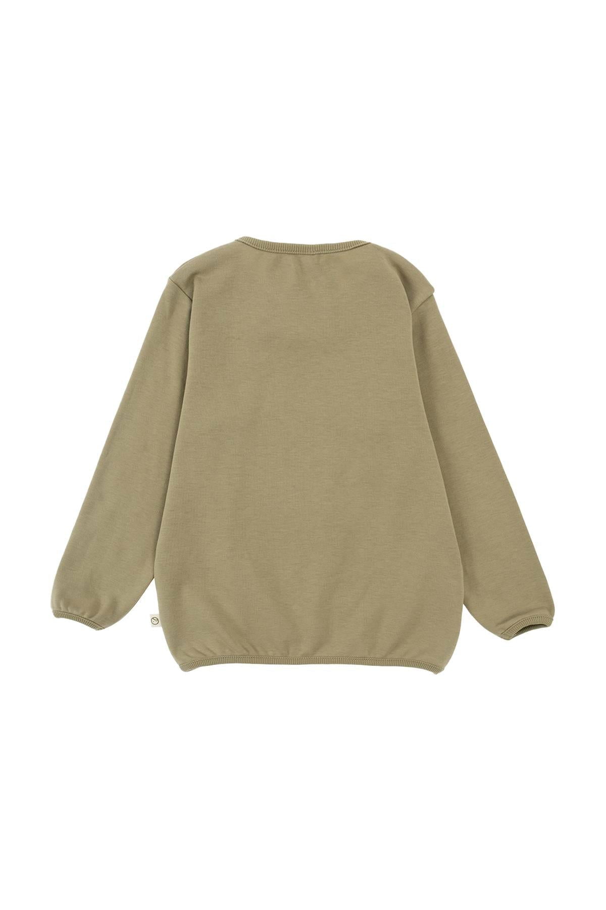 Organik Pamuk Sweatshirt Body Haki - Little Gusto