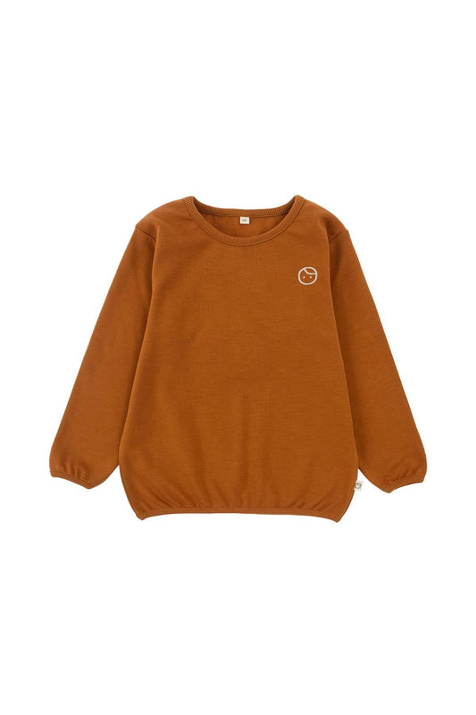 Organik Pamuk Sweatshirt Body Kiremit - Little Gusto - 