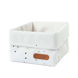 Organizer Sepet Bebek Cosmos Beyaz Organik Pamuk 15x17 cm - Little Gusto