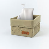 Organizer Sepet Bebek Cosmos Haki Organik Pamuk 15x17 cm - Little Gusto