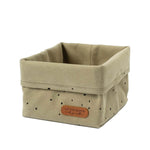 Organizer Sepet Bebek Cosmos Haki Organik Pamuk 15x17 cm - Little Gusto
