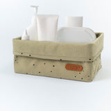 Organizer Sepet Bebek Cosmos Haki Organik Pamuk 25x16 cm - Little Gusto