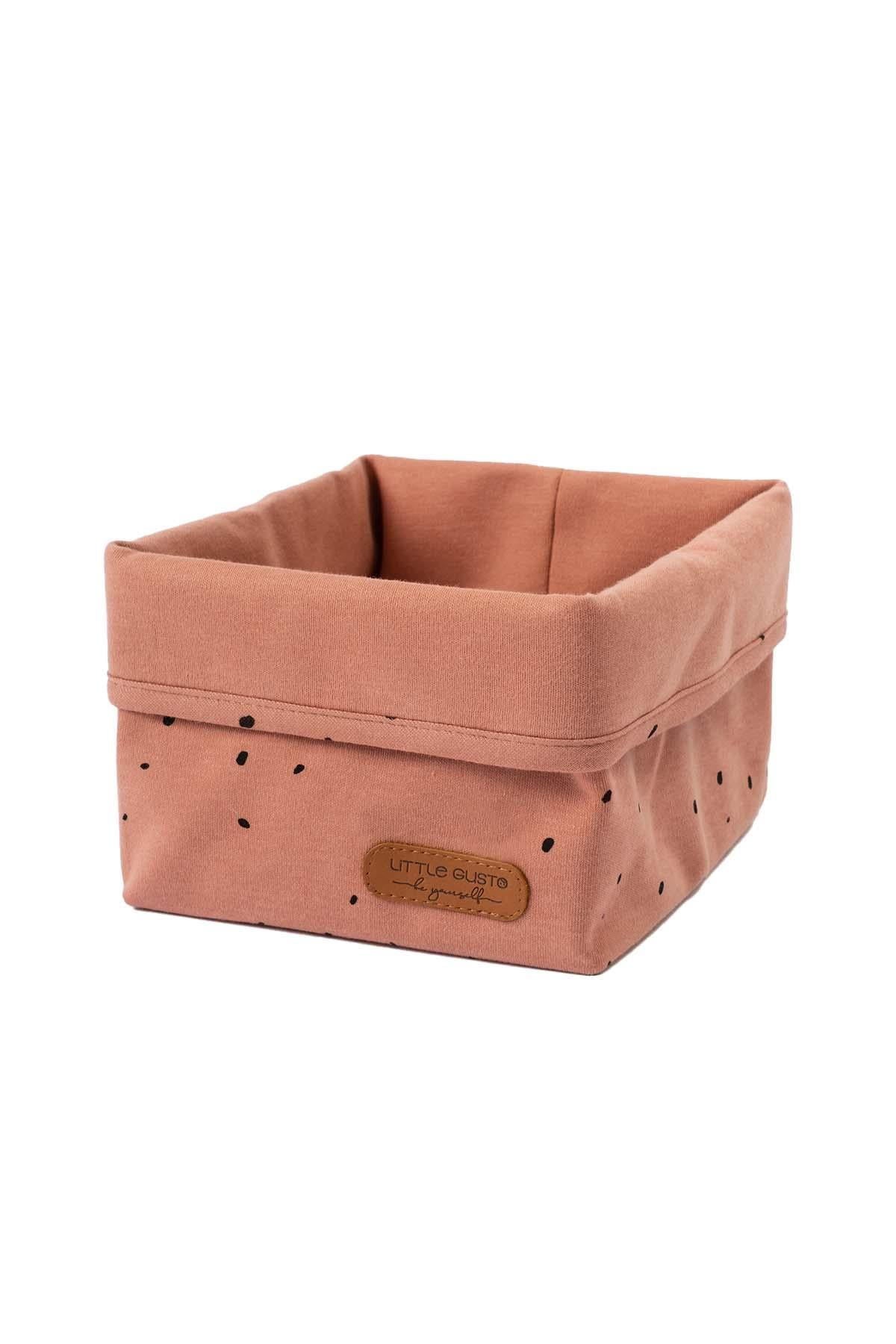 Organizer Sepet Bebek Cosmos Pembe Organik Pamuk 15x17 cm - Little Gusto