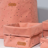 Organizer Sepet Bebek Cosmos Pembe Organik Pamuk 15x17 cm - Little Gusto