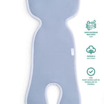 Pamuklu Puset Minderi 0-1 Yaş 2-12 Kg Dusty Blue - Little Gusto - Oto Koltuğu Minderi