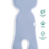 Pamuklu Puset Minderi 0-1 Yaş 2-12 Kg Dusty Blue - Little Gusto - Oto Koltuğu Minderi