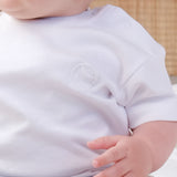 Organik Pamuk Bebek Tişört Beyaz