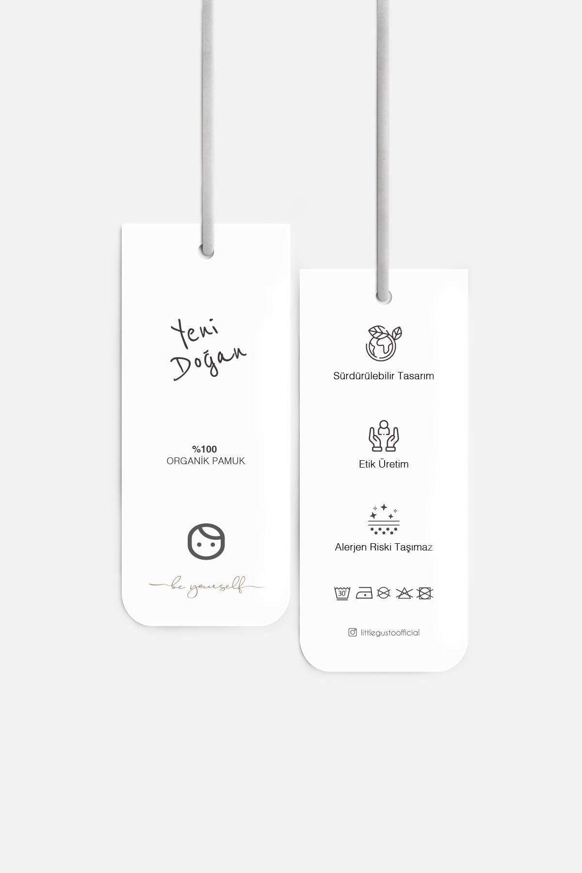 Puset Tulumu Yenidoğan Footmuff Cosmos Beyaz Organik Pamuk - Little Gusto - 