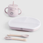 Silikon Bebek Beslenme Seti – Pembe Tabak Little Gusto