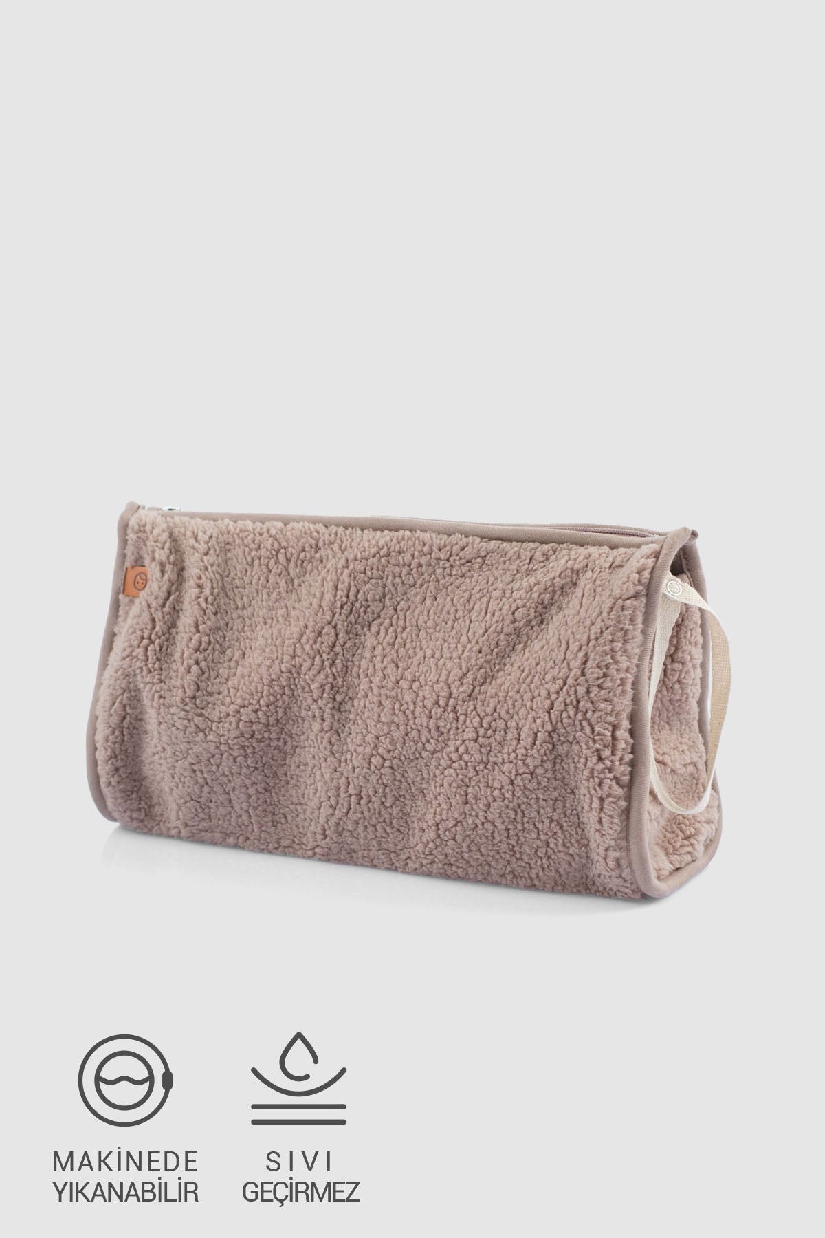 Sıvı Geçirmez Fermuarlı Askılı Wellsoft Organizer Çanta Kahve - Little Gusto - Bebek Organizer Çanta