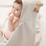 Sophie la girafe Organik Pamuk Kundak Havlu Kese Seti - Little Gusto