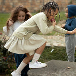 Sweat Elbise Çocuk Haki Organik Pamuk - Little Gusto - 