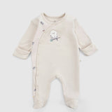 2'li Organik Pamuk Bej Tulum Seti Little Farm Tulum Little Gusto