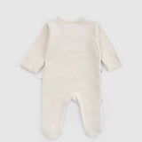 2'li Organik Pamuk Bej Tulum Seti Little Farm Tulum Little Gusto
